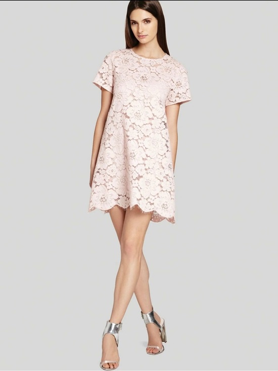 BCBGMaxAzria Dresses & Skirts - BCBGMaxAzria Pink Lace Dress Diane Dress M Summer Dress BCBG Max Azria GUC